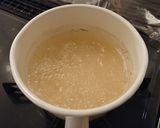 水菜と貝割れのふわふわ卵スープ作り方1写真