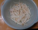 節約おつまみ　もやしとちくわのチヂミ作り方1写真