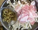 えのきのカサ増しベーコンパスタ作り方1写真