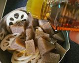 蓮根と蒟蒻のピリ辛煮作り方2写真