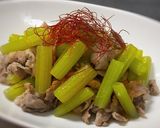 ふきと豚肉の炒め物作り方4写真