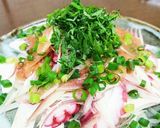 生梅ドレッシングでタコの和風カルパッチョ作り方4写真