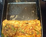 簡単１品☆ネギとキムチの大きい卵焼き作り方5写真