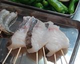 ねぎまみれ♪白身魚串カツ♡タルタル作り方1写真