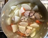 大根と鶏肉の煮物作り方3写真