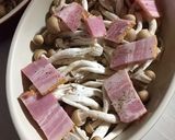 卵とバターで♡しめじベーコンオーブン焼き作り方1写真