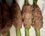 豚つくねのアスパラ串刺し作り方6写真
