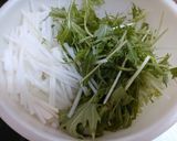 大根としらすと水菜のサラダ作り方1写真