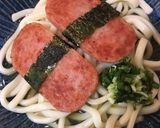 スパムで沖縄そば風うどん作り方5写真