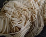 水漬けパスタの糸引くナポリタン作り方2写真