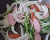 水漬けパスタの糸引くナポリタン作り方3写真