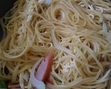水漬けパスタの糸引くナポリタン作り方4写真