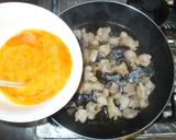 水菜の親子丼♪簡単作り方5写真