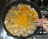 水菜の親子丼♪簡単作り方6写真
