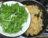 水菜の親子丼♪簡単作り方7写真