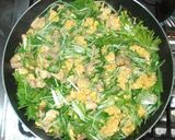 水菜の親子丼♪簡単作り方8写真