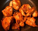 鶏照り焼きとほうれん草のとろとろ親子丼作り方6写真
