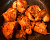 鶏照り焼きとほうれん草のとろとろ親子丼作り方6写真