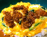 鶏照り焼きとほうれん草のとろとろ親子丼作り方10写真