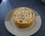ケーキの丸型いらず。なのに丸いケーキ？！作り方5写真