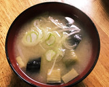 作り置き！揚げナスと玉ねぎのお味噌汁作り方10写真