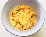 お弁当に☆人参とローズマリーの卵焼き作り方2写真