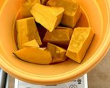 離乳食初期☆なめらか〜なカボチャペースト作り方2写真