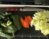 ココナッツミルク風味レッドカレー焼きそば作り方1写真
