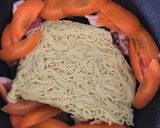 ココナッツミルク風味レッドカレー焼きそば作り方2写真