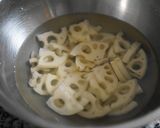 蓮根の白味噌くるみ和え作り方1写真