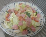 レンチン2分! 野菜炒め物風おかず作り方1写真