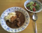 トロトロ牛スジで煮込みとカレー作り方6写真