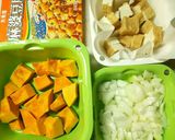 市販の麻婆豆腐の素で、麻婆かぼちゃ作り方1写真