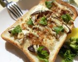 椎茸の　塩＊おかか＊わさび　和トースト作り方5写真