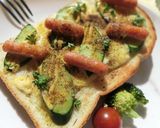 胡瓜とポークビッツのカレー塩トースト作り方4写真