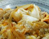 カキ醤油で作った割下で簡単トロトロ親子丼作り方6写真