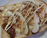 椎茸の　塩＊おかか＊わさび　和トースト作り方4写真