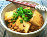 簡単♡花椒香る厚揚げ納豆あんかけ丼♡作り方3写真
