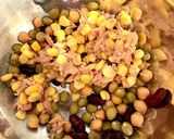 豆とトマトきゅうりツナ缶のサラダ作り方2写真
