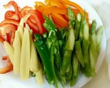 あさりと海老の野菜炒め【ガパオ味】作り方3写真