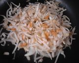 節約おつまみもやしとちくわのもんじゃ焼き作り方4写真