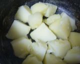 鉄板チーズインハンバーグ野菜添え作り方7写真