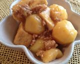 かぼちゃのとろっとそぼろ煮。作り方3写真