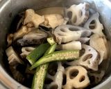 レンコンと椎茸の煮物作り方6写真