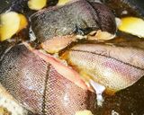 カキ醤油で作った割下で赤カレイの煮付け作り方2写真