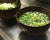 ねぎと水菜のシンプルなスープ作り方4写真
