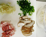 蓮根と椎茸の和風パスタ作り方1写真