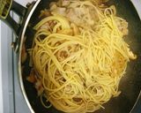 蓮根と椎茸の和風パスタ作り方6写真