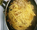 蓮根と椎茸の和風パスタ作り方6写真