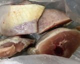 圧力鍋でホロホロ♡骨付き鶏のトマト煮込み作り方1写真